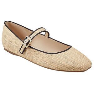 Marc Fisher LTD Womens LAILAH3 Beige Woven Round toe Casual Mary Janes New